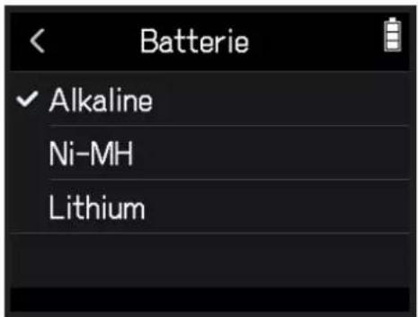 Batterie ✓ Alkaline Ni-MH Lithium
