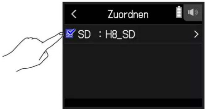 Zuordnen SD : H8_SD