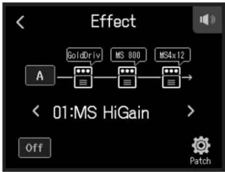 ZOOM H8 - Tippen Sie auf EFFECT. - 2