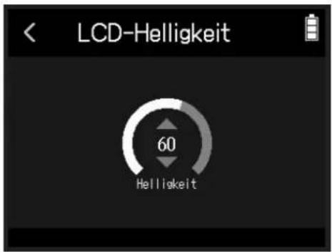 LCD-Helligkeit 60 Helligkeit