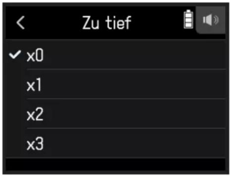 Zu tief ✓ x0 x1 x2 x3