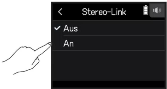 Stereo-Link ✓ Aus An