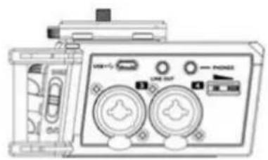 MARANTZ PMD-706 - Ejemplo 4 – Grabación mono doble - 2