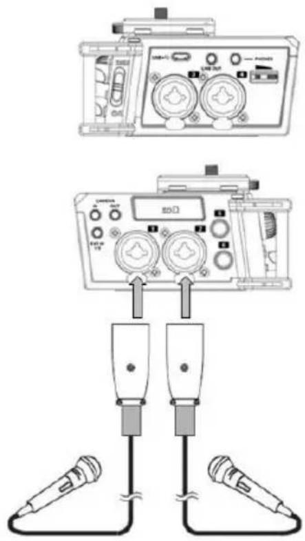 MARANTZ PMD-706 - Ejemplo 5 – Grabación estéreo doble - 6