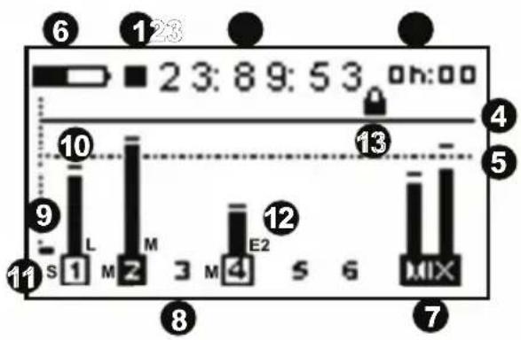 6 123 23:89:53 oh:00 10 9 S L M M 13 11 8 12 M E2 5 6 MIX 7 4 5
