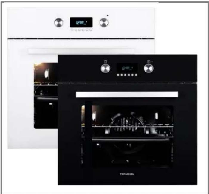 Termikel BO 6433 W - Einbaubackofen, 7 Backofenfunktionen schwarzes oder weißes Glas - 1