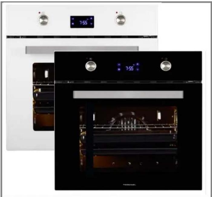 Termikel BO 6453 S - Einbaubackofen, 11 Backofenfunktionen schwarzes oder weißes Glas - 1
