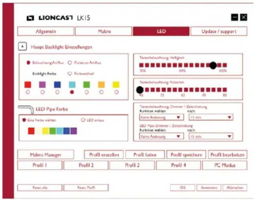 Lioncast LK15 - Taste ein- / ausschalten - 1