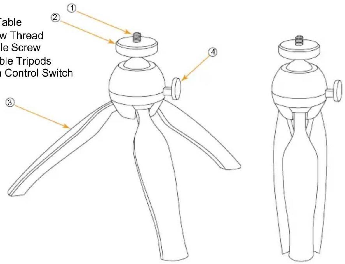 Comica CVM-WS50C - Tripod on Table - 1