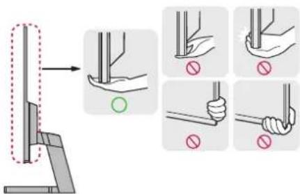 LG 32BK50Q - Moving and Lifting the Monitor - 1