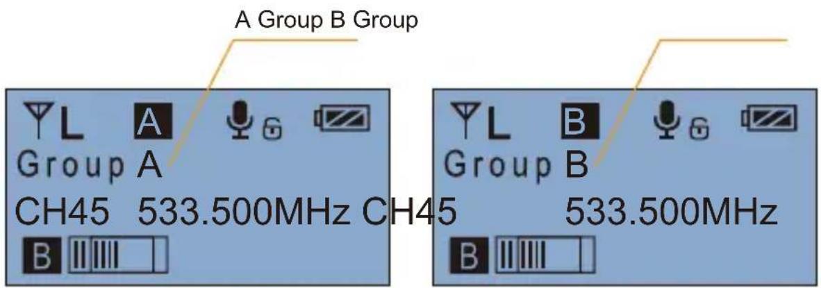 Comica CVM-WM200TX - Group A/B Selection - 2