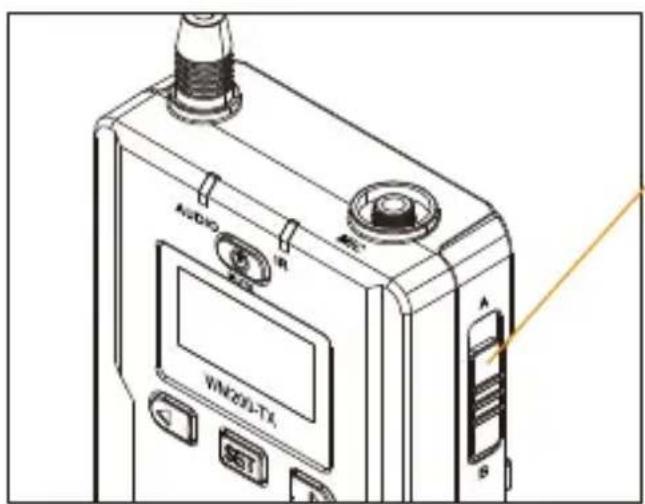 Comica CVM-WM200TX - Group A/B Selection - 1
