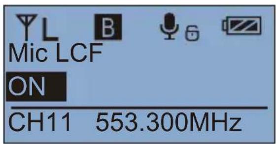 Comica CVM-WM200TX - Low cut "On/Off" Adjustment - 3