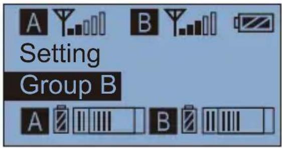 Comica CVM-WM200TX - Group A/B function setting - 2