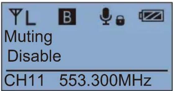 Comica CVM-WM200TX - Muting Mode On/ Off - 4