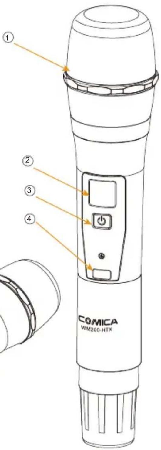 Comica CVM-WM200TX - Hand-held Transmitter (HTX) - 2