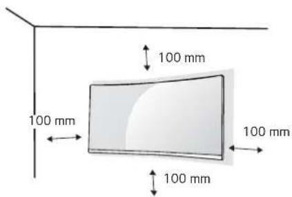 LG UltraGear 27GN750-B - Installation an einer Wand - 1