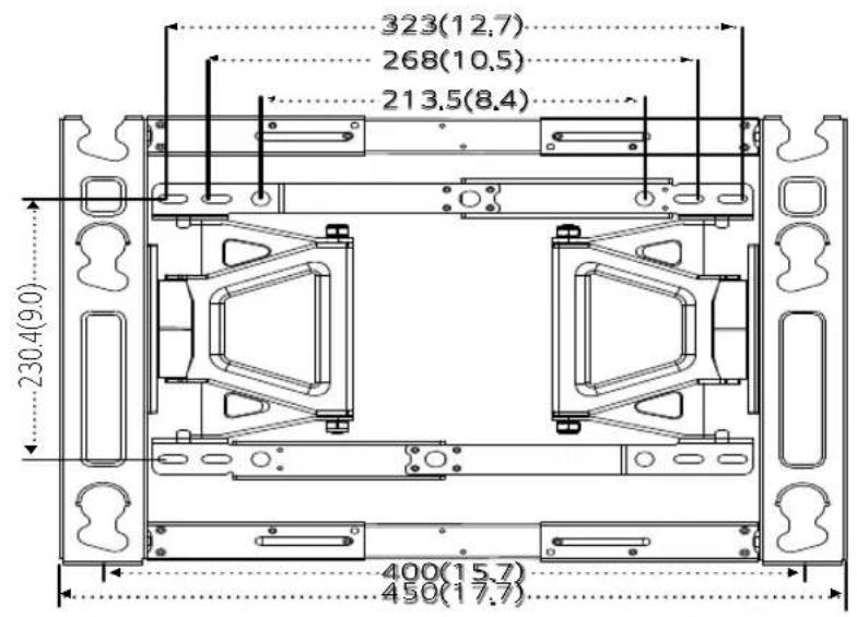 323(12.7) 268(10.5) 213.5(8.4) 230.4(9.0) 400(15.7) 450(17.7)