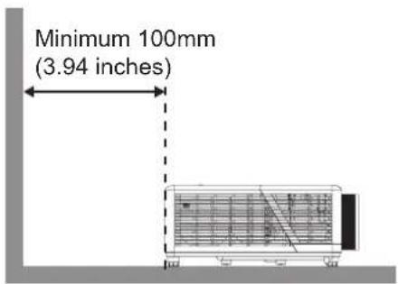 Minimum 100mm (3.94 inches)