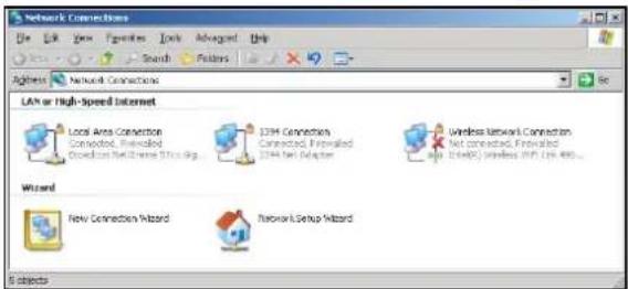 Network Connections Address Network Connections LAN or High-Speed Internet Local Area Connection Connected, Replaced Direction Net Chrome Plus Grp. 1294 Connection Connections, Replaced 1294 Net Adapter Wireless Network Connection Net connections, Replaced page 10 (http://www.wpt.com) Wizard New Connection Wizard Network Setup Wizard 6 objects