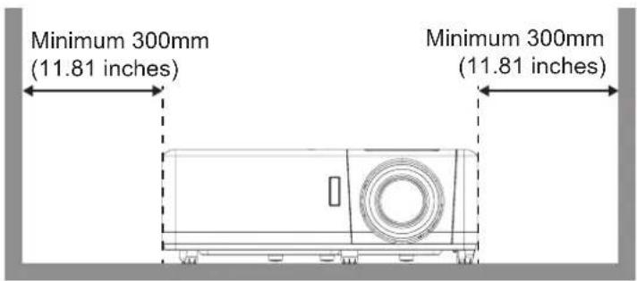 Minimum 300mm (11.81 inches) Minimum 300mm (11.81 inches)