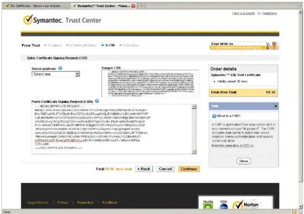 Vivotek FD9166-HN - Create certificate request and install - 3