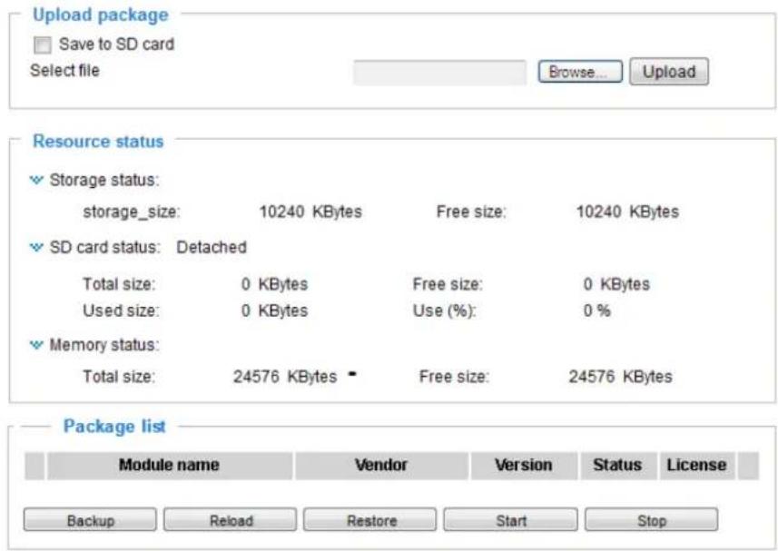 Vivotek FD9166-HN - Applications > Package management - a.k.a., VADP (VIVOTEK Application Development Platform) - 1