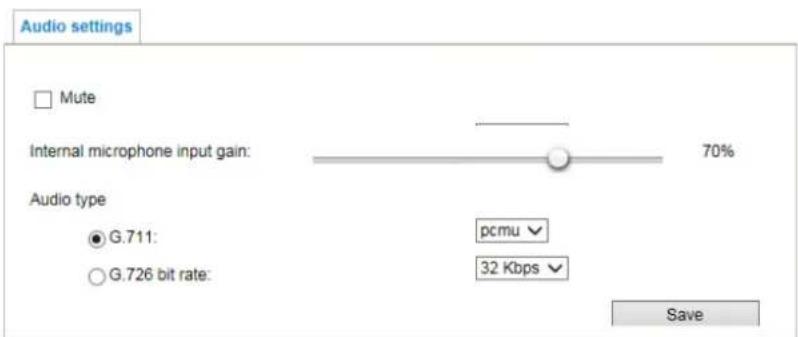 Vivotek FD9166-HN - Audio Settings - 1