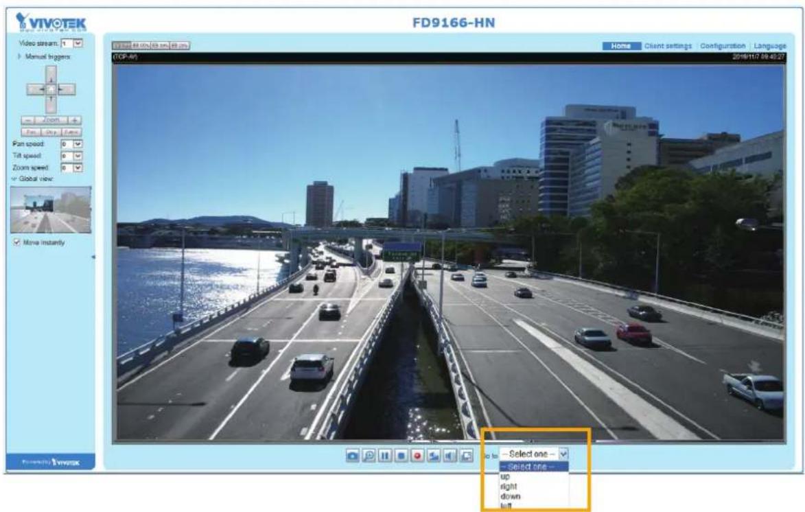 Vivotek FD9166-HN - Home page in the E-PTZ Mode - 1