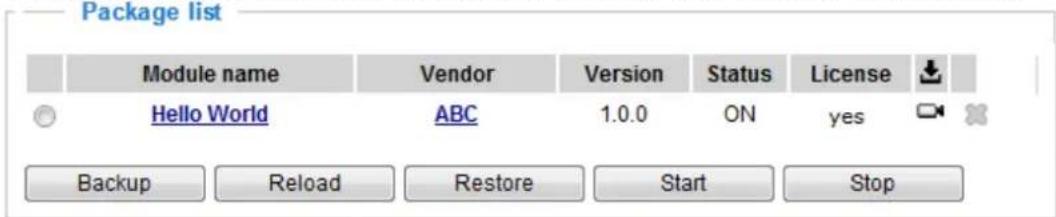 Vivotek FD9166-HN - Applications > Package management - a.k.a., VADP (VIVOTEK Application Development Platform) - 3