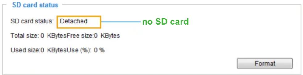 Vivotek FD9166-HN - SD card staus - 1
