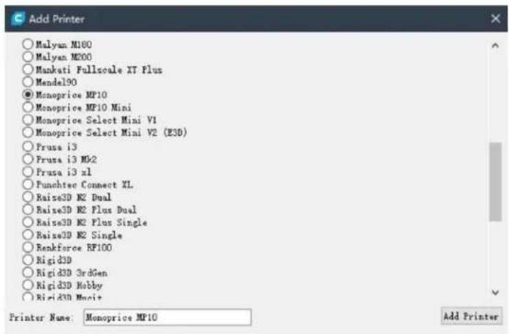 MONOPRICE MP10 - Installation von Cura - 6