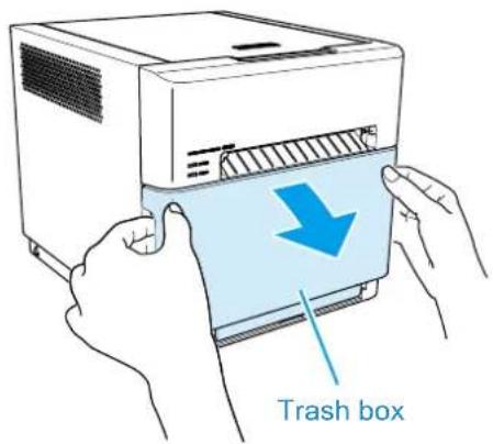 DNP DP-QW410 - Entsorgen der Papierschnipsel - 1