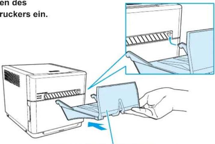 DNP DP-QW410 - Einsetzen des Papierschachts - 2