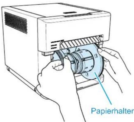 DNP DP-QW410 - Entfernen Sie den Papierhalter vom Drucker. - 1