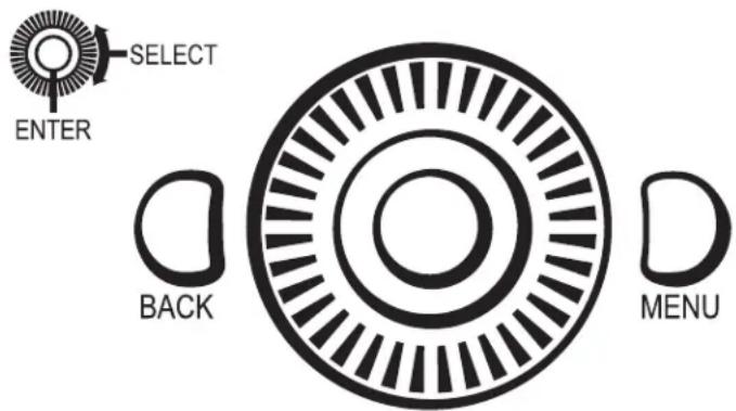 SELECT ENTER BACK MENU