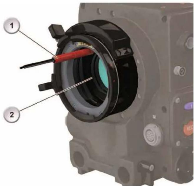 ARRI ALEXA SXT Plus - To insert or change an in-camera filter: - 6
