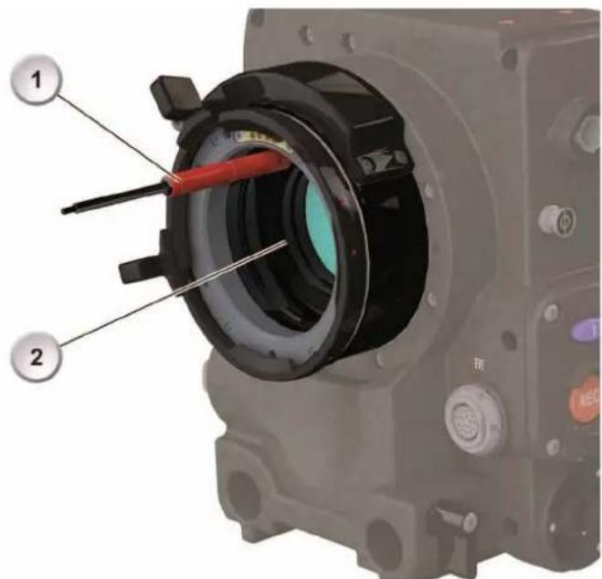 ARRI ALEXA SXT Plus - To insert or change an in-camera filter: - 2