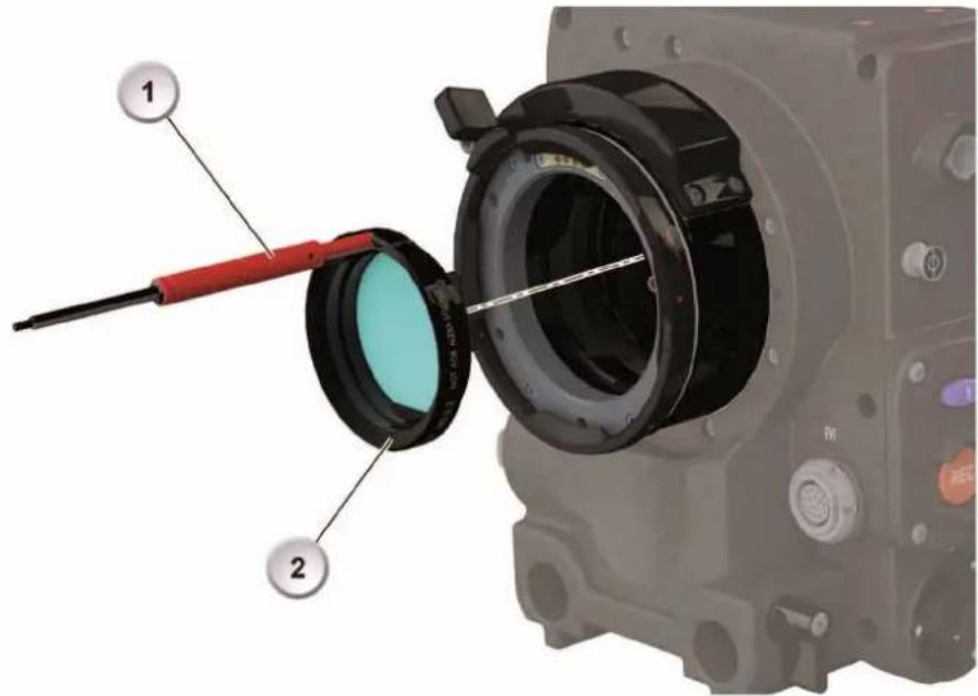ARRI ALEXA SXT Plus - To insert or change an in-camera filter: - 5