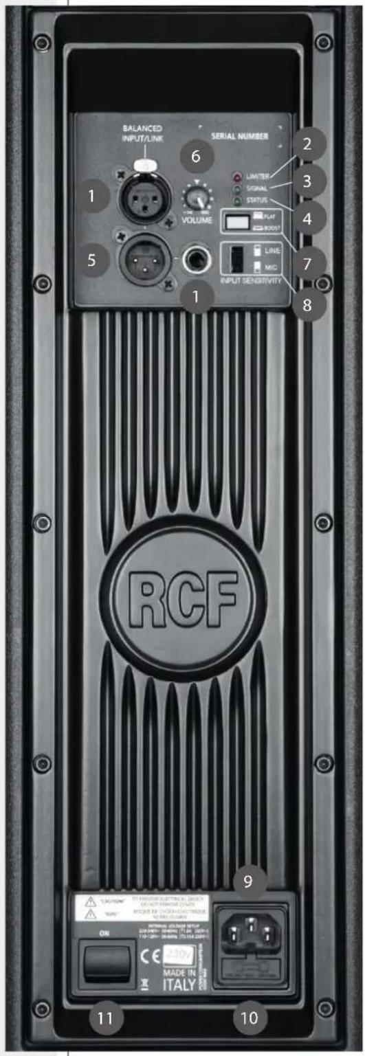 RCF ART 735-A MK4 - POWER MAIN SWITCH - 1