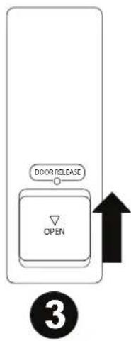 DOOR RELEASE OPEN ③