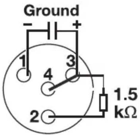 Ground - + 1 3 4 2 1.5 kΩ