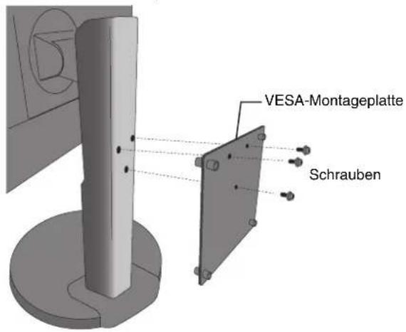 VESA-Montageplatte Schrauben