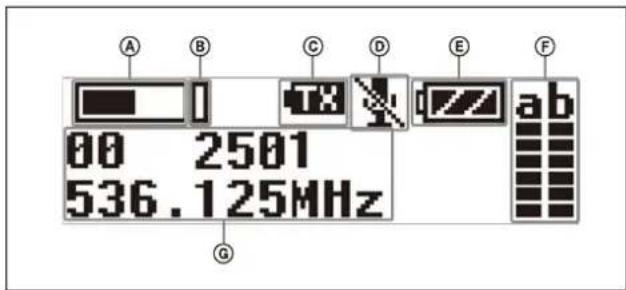 SONY UWP-D22 - ⑧Anzeigebereich - 1
