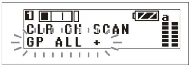 1 1 CLR CH SCAN GP ALL +