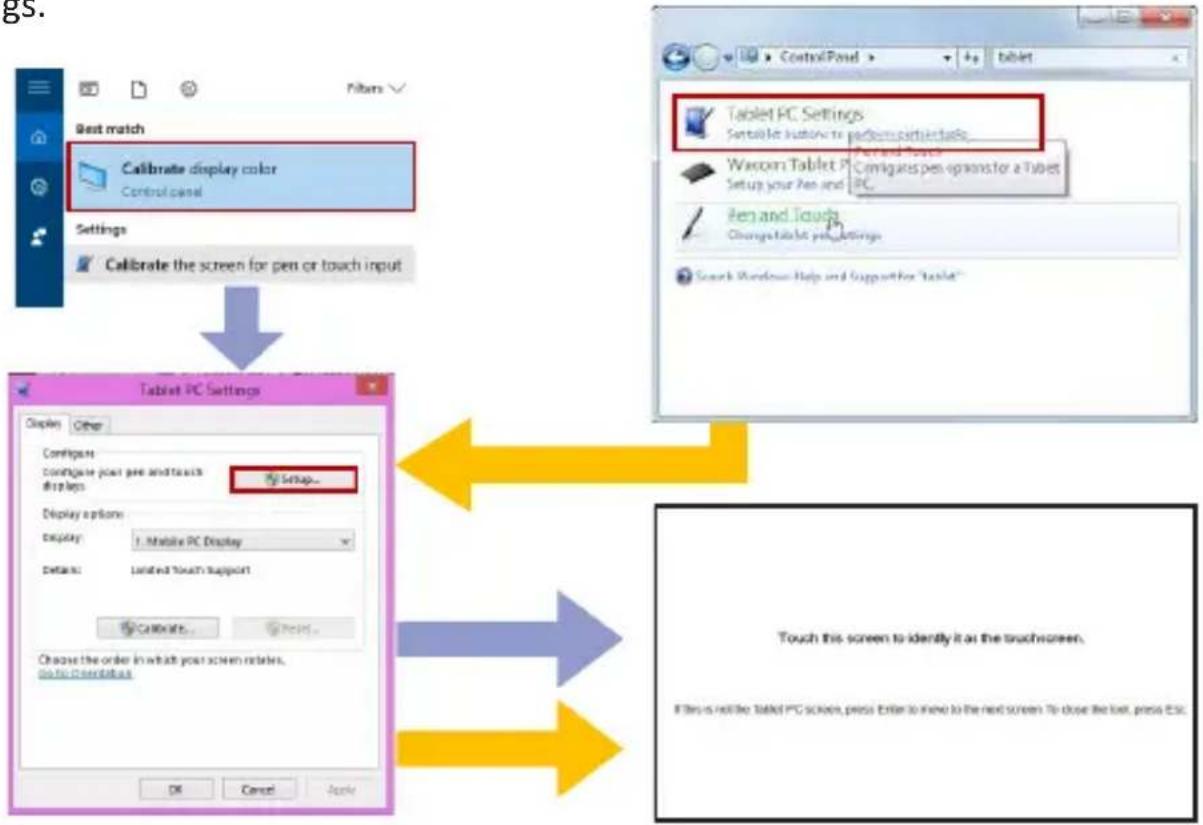 GeChic On-Lap 1102E - Section 2 Windows 10/7 Touchscreen Settings - 1