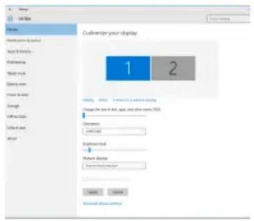 GeChic On-Lap 1102E - Chapter 4 Settings of Extended Display Section 1 Settings of Extended Display on Windows 10 - 1