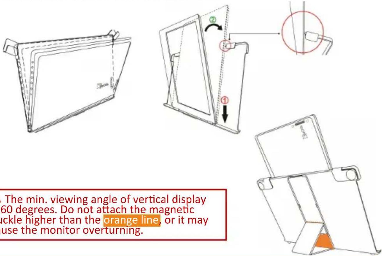 GeChic On-Lap 1102E - Section 2 Installation of Vertical Display (Only for On-Lap 1102E/H) - 1