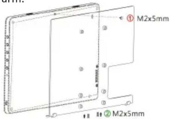 GeChic On-Lap 1102E - Section 7 Mount On-Lap 1102 to VESA 75 Monitor Arm or Wall Mount (With 1102 Multi Mount Kit) - 1