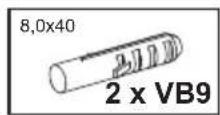 Livarno Lux IAN 275437 - Wall fixing: - 8